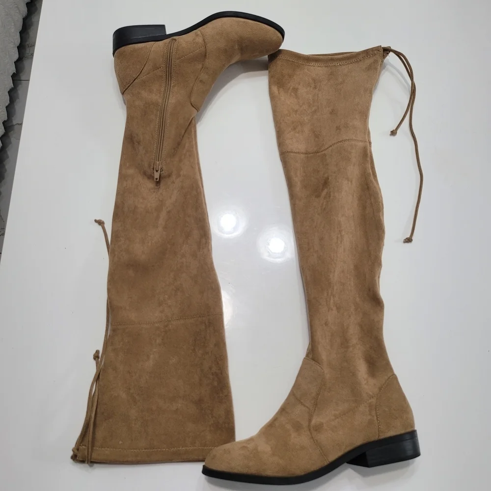 Camel Over-the-Knee Boots By Forever 21 Size 37